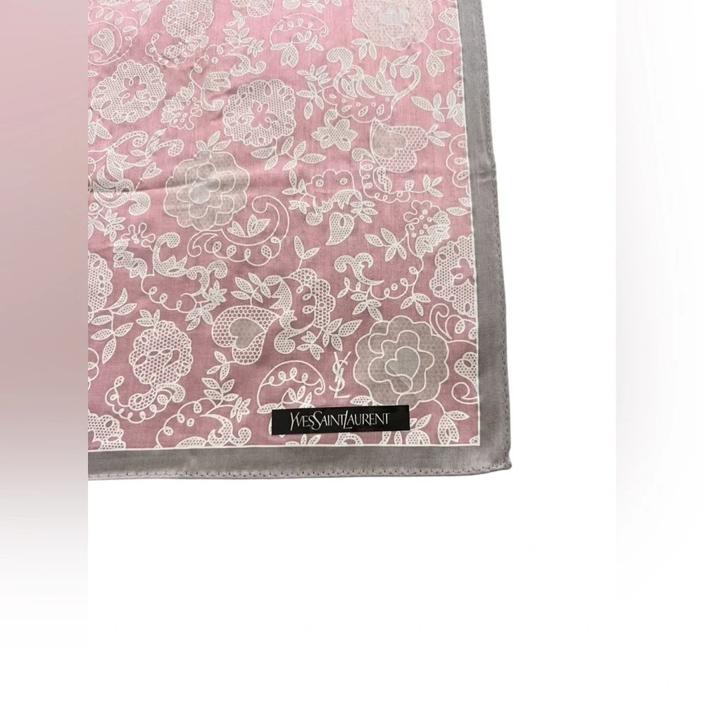 💙YSL Small Cotton Scarf - Picture 4 of 7